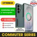 OtterBox Galaxy S26 Plus Bundle: Commuter Case & Screen Protector - Green | Magnetic Fast Charge Case - Dual Layer - Slim & Tough - Easy Install Kit - Shatter & Scrath Resistent - 360 Protection Bundle