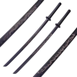 Polypropylene Katana Sword - Japanese Training Samurai Sword, Blunt Longsword, Martial Arts Practice Katana for Men and Women, Cosplay Sword, Safe, Easy, Fun, Durable (Dragon+Fire) Polypropylene Katana Sword - Japanese Training Samurai Sword, Blunt Longsword, Martial Arts Practice Katana for Men and Women, Cosplay Sword, Safe, Easy, Fun, Durable (Dragon+Fire)