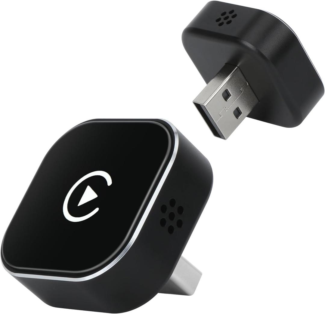 Wireless CarPlay Adapter for Apple iPhone - Multi-User Seamless Connection for Convert Wired to CarPlay Wireless Adapter - No Latency from iOS 10+ to Screen w/USB C (Q1A, iOS 10+ and Android 11+)