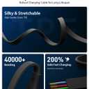 CAFELE Upgraded Retractable USB C Cable, 100W Multi Charging Cable, 3 in 1 Fast Charging Charger Cord with Type C/L/Micro USB Ports for Phone 16 15 14 Galaxy MacBook Pad, Travel for Multiple Devices