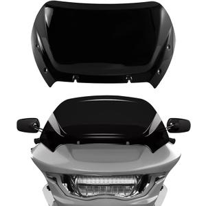 WYNMOTO Black 10" Windshield Windscreen Wind Splitter Fit for Harley Road Glide CVO 2024, Dark Tinted Wind Shield Windscreen Air Deflector for Harley Davidson Road Glide CVO FLTRXSE 2023-2024 (12")