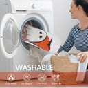 SHIYUE Cute Ghost Halloween Bath Rug, Boho Vintage Floral Abstract Spooky Gothic Mat,Soft Microfiber Non Slip for Bathroom Aesthetic Deco (21" x 25" Colorful Pumpkin)