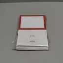 Hill Valley Greetings Classic Red Border Note Cards - 48 Folding Greeting Cards with Envelopes - Blank Inside