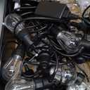 Outdoor String Lights Color Changing - 48FT Sync with Music Led Patio Lights Outdoor Waterproof with App and Remote Hanging 15 RGB Bulb Create Ambience for Garden, Cafe, Backyard, Christmas, Party