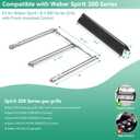 Spirit E-310 Grill Parts 69787 Burners & 7636 Flavorizer Bars for Weber Spirit and Spirit II 300 E310 S-310 E-320 S-320 E-330 S-330 with Front Mounted, Replacement Parts for Spirit 2 GS4