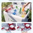 Lightweight Rigid Material Insulated Portable Cooler, Suitable for Family Picnics and Short Trips, 17.3x12.2x14.2"