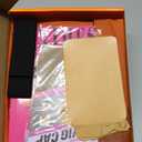 Glueless Long Body Wave Synthetic Lace Front Wig For Black Women 1B Natural Black (13x4.5x1 T part)