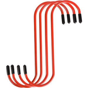 ARES 18061-4-Piece Red Brake Caliper Hanger Set - Rubber Tipped Hooks Easily Restrain Brake Calipers and Reduce Possible Damage to Brake Hoses