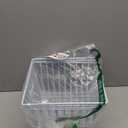 lonpute Freezer Basket Organizer, Refrigerator Metal Wire Storage Divider, Household Container Bins with Handles for Kitchen, Pantry, Cabinet, Closets - Pearl White (4pcs, 11in x 10in x 5.5in)