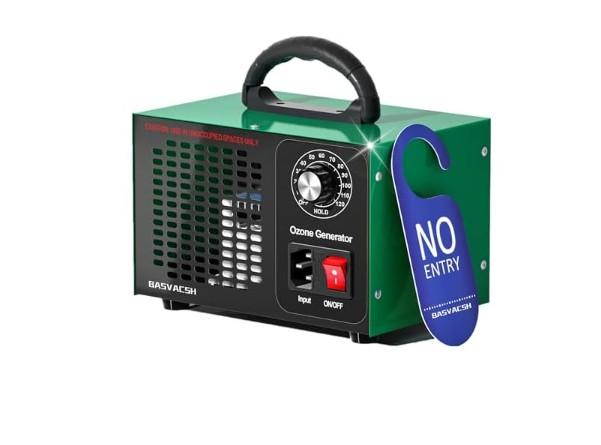 Ozone Generator 45,000mg/h, Industrial/Home O3 Air Purifier Deodorizer for Areas of 2500 Square Feet - High Capacity Ozone Machine Air Ionizer Odor Clean for Rooms, Smoke, Cars, Pets (Green)