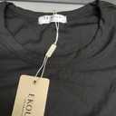 Ekouaer Maternity Tank Top Womens Sleeveless Shirts Crewneck Ribbed Pregnancy Tshirts Mama Clothes Black S