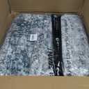 9x12 Area Rugs for Living Room: Washable Large Neutral Abstract Rug Soft Non Slip Stain Resistant Low Pile Indoor Carpet for Bedroom Dining Room Nursery Office Playroom - Blue Grey