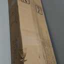 Veken 47.2" Standing Desk, Adjustable Height Office Desk with Wood Desktop, Computer Table for Home Work, Study and Gaming, Small Spaces, Modern FurnitureBrown