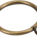 Curtain Rings with Eyelet for Curtain Rods 2 Inch Inner Diameter Metal Drapery Eyelet Curtain Rings Black 24 Pcs Bronze Exselens