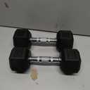 York Barbell Hex Dumbbell Set Rubber Coated Fixed Weight Dumbbells with Chrome Ergonomic Handle Odorless & Durable for Home Gym Womens Strength Training Workouts - 2.5LB to 125LB Pack of 1, 2 & 4