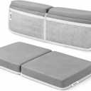 Rylor Premium Baby Bath Kneeler Mat & Elbow Rest Pad Set Comfortable Bath Kneeler and Elbow Kneeling Rest Pad for Parents, Extra Long 26'', 2.4'' Thick, Non-Slip Support for Easy Bath Time (Gray), X-Large