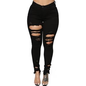 TodTan Women's Skinny Jeans Ripped Mid Rise Stretch Destroyed Denim Pants Jeans (Medium, Black) TodTan Women's Skinny Jeans Ripped Mid Rise Stretch Destroyed Denim Pants Jeans (Medium, Black)