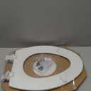 Bemis 1500EC Durable Wooden Toilet Seat, Easy Clean Hinges, Made in USA, Elongated, White