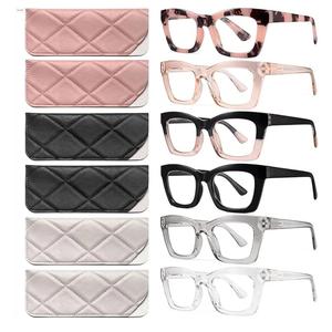 CCVOO 1.25 Reading Glasses for Women, Stylish Eyeglasses, Blue Light Readers for Women, Computer Eye Glasses, Cheaters