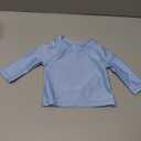 Gerber Unisex Baby Toddler UPF 50+ Long Sleeve Rash guard Swim Shirt (0-3 Months, Light Blue)