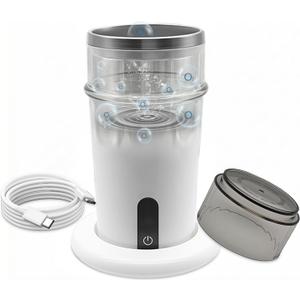 Portable O3Water Generator Cup Dispenser, Multi-Purpose O3 for Oral Care & Fruit Cleaning, Rechargeable Hydrogen Water Purifier and Mouthwash Cup for Teeth Brushing & Bathroom and Kitchen Use