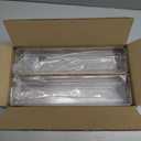 STORi SimpleSort 6-Piece Stackable Clear Drawer Organizer Set | 12" x 3" x 2" Rectangle Trays | Narrow Makeup Vanity Storage Bins and Office Desk Drawer Dividers | Made in USA