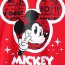 Disney Mickey and Friends Family Matching Outfits Sleeveless Dress and Short Sleeve Shirts for Mommy and Me (XL)