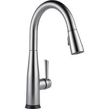 Delta Faucet Essa Touch Kitchen Faucet Brushed Nickel, Kitchen Faucets with Pull Down Sprayer, Kitchen Sink Faucet, Touch Faucet for Kitchen Sink, Touch2O Technology, Arctic Stainless 9113T-AR-DST