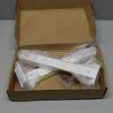 8 Pack - 4 inch White Hidden L Shelf Bracket (1/5 Inch Thicked) Iron Floating Shelf Brackets Rustic Industrial Metal Brackets for Shelf Support