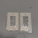 Henne Bery Sunken Pearls Heavy Duty Decorative Wall Plate Switch Plate Outlet Cover (Single Decorator, 2 Pack, White)