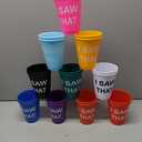 Geosar 20 Pcs Christian Gifts Bulk Jesus Loves You Cups with Lids and Straws Plastic Christian Tumbler Bulk Bible Verse Inspirational Cups Travel Mug for Sunday School Church Supplies(16 oz)