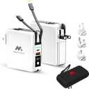 5in1 Omni Charger Fast Charging Power Bank with Global Adapter Kit | Travel Charger Powerbank Features Wall Charging, Wireless Charging, 10,000mAh Portable Battery, and 4 Travel Adapters