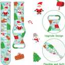 Holiday Watch Band Compatible with Samsung Galaxy Watch 6/5/5 Pro/4/3/6 Classic/4 Classic/Active 2/Active, 20mm Christmas Halloween Replacement Strap for Samsung Galaxy 40mm 41mm 42mm 44mm 45mm 46mm