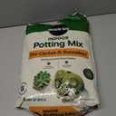 Miracle-Gro Indoor Potting Mix for Cactus and Succulent, Fast-Draining Cactus and Succulent Potting Mix with Plant Food, 8 qt.
