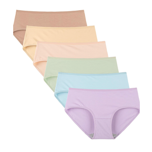 INNERSY Womens Underwear Cotton Hipster Panties 6 - Pack L