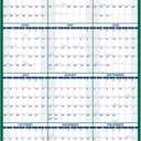 AT-A-GLANCE 2026 Erasable Calendar, Dry Erase Wall Planner, 24" x 36", Large, Vertical, Reversible (PM2102826)