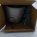 24 inch Iridescent Pre-lit Mini Fiber Optic Tabletop Christmas Tree with Siver Pot and Adaptor (Iridescent)