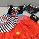 Girl's Pirate Costume DressBuccaneer Princess Dress With Eye-Patch,Coins,Jewels,Earring 7-8years
