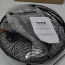 VEVOR 18 inch Wall Mount Fan Oscillating, 3-speed High Velocity Max. 4000 CFM Industrial Wall Fan for Indoor, Commercial, Residential, Warehouse, Greenhouse, Workshop, Basement, Black, ETL Listed