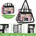 Oraben Clear Tote Bag Clear Bag Stadium Approved 12x6x12 Stadium Bag for Work, Sports Games, Gym