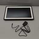 BIGASUO Digital Picture Frame Frameo 15.6" WiFi Electronic Photo Frames Large with 64GB Memory 1920x1080 IPS FHD Touch Screen Share Moments Instantly Anywhere Photo Gifts for Parents and Grandparents (15.6 inch Black & White)