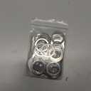 uxcell 60Pcs M16 304 Stainless Steel Flat Washers Plain Washer 16mm ID 22mm OD 0.8mm Thick Flat Spacers for Screws Bolts Garden Faucet Plumbing Repair, Silver