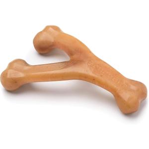 Benebone Wishbone Durable Dog Chew Toy for Aggressive Chewers, Real Chicken, Made in USA, Medium, for All Breed Sizes (Medium (Pack of 1))