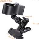 PATIKIL Embroidery Hoop Holder Clip, 360 Rotated Adjustable Table Clamp Metal Cross Stitch Clip Microphone Holder Opening Up to 2.4 Inch for Needle Sewing Microphone