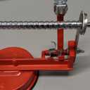 Apple Peeler Corer, Long lasting Chrome Cast Magnesium Alloy Apple Peeler Slicer Corer with Stainless Steel Blades and Powerful Suction Base for Apples and Potato(Red)