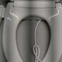 Electric Bidet Toilet Seat Elongated with Heated Seat, Warm Air Dryer, Endless Warm Water, Oscillating and Pulsating Spray Wash, Stainless Steel Self-Clean Nozzle, Silent ECO Child Mode