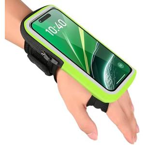 Kebrela Wrist Phone Holder for Running, Forearm Armbands, Running Armband with Card Slot for iPhone Pro Max Plus (16/15/14/13/12/11/X/XR), for Galaxy S24/S10, Wristband Up to 7.0'' Phone