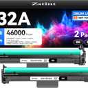 32A CF232A Drum UnitNot Toner) Black 2-Pack Replacement for HP 32A CF232A Imaging Drum LaserJet Pro MFP M227fdn M227fdw M227sdn M203dn M203dw M118dw M148dw M148fdw M149fdw M203 M206 M227 M230 Printer