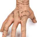 Thing Hand Wed Addams Family Fake Cosplay Hand Scary Props Decorations Gift for Fans, Accessories for Halloween Easter Gifts Beige