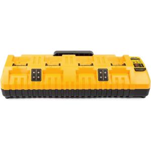 DCB104 20V MAX Battery Charger Replacement for Battery Charger, 4 Port Multi Charger Station with 2 USB Ports, Compatible with Dewalt 12V-20V Batteries
